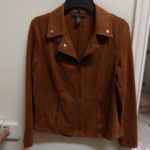 Style and Co faux suade jacket
